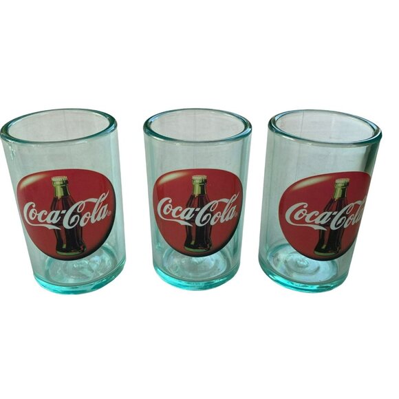 Rare 6-Piece Acrylic Coca-Cola Glasses Tumblers Set With Classic Logo Design - Picture 3 of 4